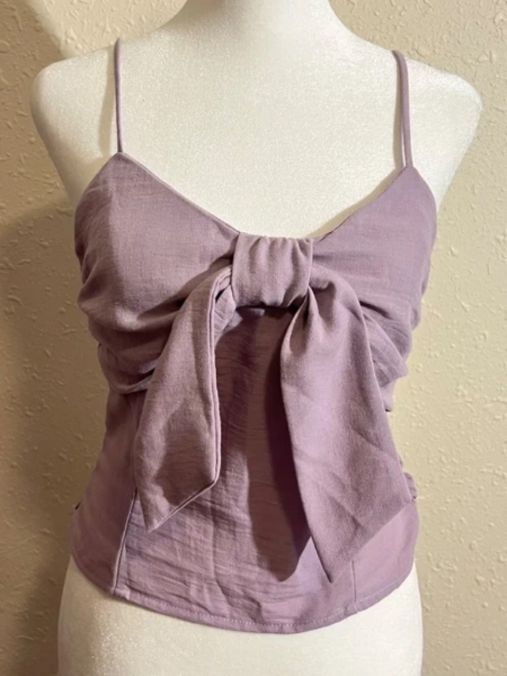 Sienna Sky Lavender Bow Front Cami Top | S